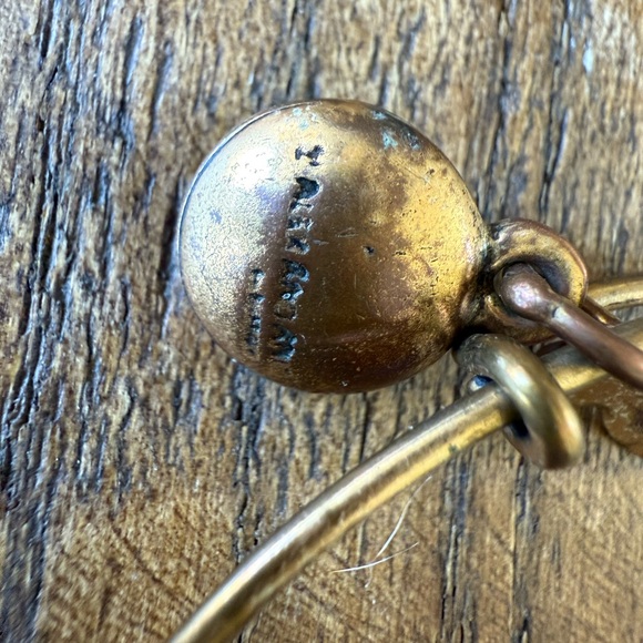 Alex and Ani Gold Charm Disney Bracelet with Blue Crystal - Picture 3 of 5